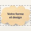 Sticker Sur Mesure En Bois D'érable WOODSTICK Nuage