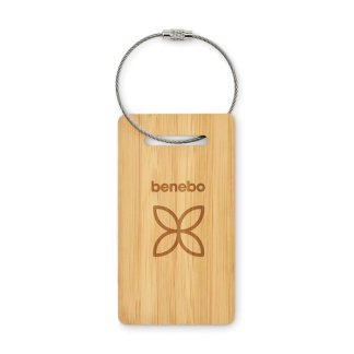 etiquette bagage en bambou eco voyage