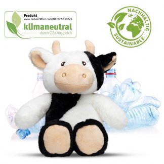 Peluche Vache En PET Recyclé - Avec logo - 24cm