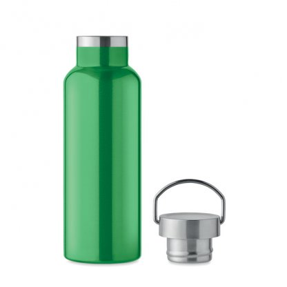 Bouteille Isotherme En Inox Recyclé 500ml FLORENCE Vert Ouvert