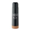 Bouteille Isotherme En Inox Recyclé Et Liège 500ml AVENTUR Noir Et Logo Bouteille Isotherme En Inox Recyclé Et Liège 500ml AVENTUR Noir Et Logo