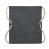 Gym Bag En Coton Recyclé 140g MUJIKA Noir Cordon Gym Bag En Coton Recyclé 140g MUJIKA Noir Cordon