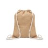 Gym Bag En Toile De Jute 33x41,5cm FUKURO Naturel Gym Bag En Toile De Jute 33x41,5cm FUKURO Naturel
