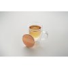 Mug Double Paroi En Verre Et Bambou 350ml TIROL En Situation