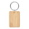 Porte Clés Rectangulaire En Bambou ANGLEBOO Neutre