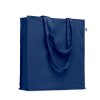 Sac Shopping Avec Soufflet En Coton Bio 220g 38x9x42cm BENTE Bleu Roi Copie