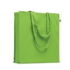 Sac Shopping Avec Soufflet En Coton Bio 220g 38x9x42cm BENTE Vert Anis