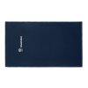Serviette En Coton Recyclé Et Polyester Recyclé 170x100cm WATER Broderie Marine Serviette En Coton Recyclé Et Polyester Recyclé 170x100cm WATER Broderie Marine