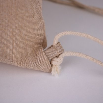 Gym Bag En Coton Recyclé 150g 37x41cm EUROPBAG Naturel Détail