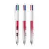 Stylo Bille 4 Couleurs Aspect Métallique BIC 4 COLOURS BICOLOR Rose Avec Logo Stylo Bille 4 Couleurs Aspect Métallique BIC 4 COLOURS BICOLOR Rose Avec Logo