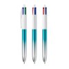Stylo Bille 4 Couleurs Aspect Métallique BIC 4 COLOURS BICOLOR Turquoise Stylo Bille 4 Couleurs Aspect Métallique BIC 4 COLOURS BICOLOR Turquoise