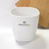 Tasse éco Conçue En PET Recyclé – 220ml – MOKA Blanc Processus Group