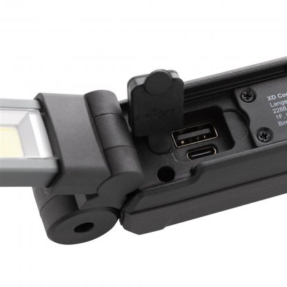 Lampe De Travail Rechargeable USB En Plastique Recyclé USB STORM Lampe Zoom Port De Charge