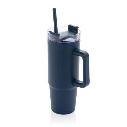 Mug Double Paroi En Polypropylène Recyclé 900ml TANA Mug Bleu Marine Photo Principale