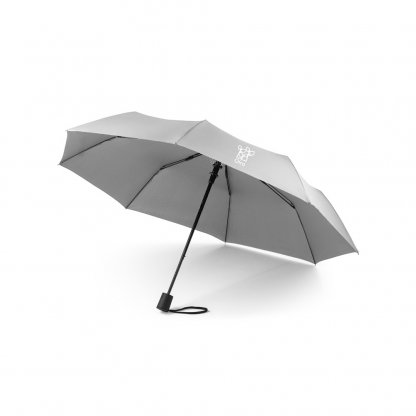 Parapluie Pongé Pliable En PET Recyclé Ø99cm CIMONE Parapluie Gris Avec Marquage