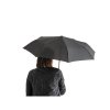 Parapluie Pongé Pliable En PET Recyclé Ø99cm RIVER Parapluie Noir Porté
