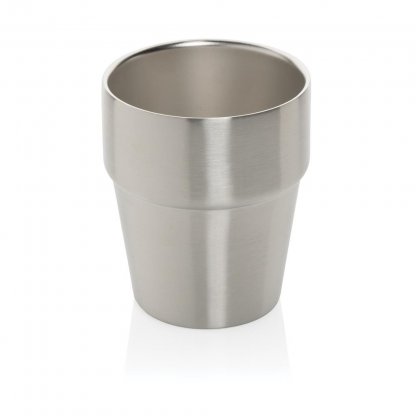Tasse à Café En Inox Recyclé 300ml CLARK Mug Gris De Face