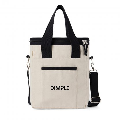 Tote Bag Isotherme En Coton Recyclé 34x25x12cm DIMPLE Tote Bag Naturel Avec Marquage