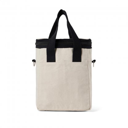 Tote Bag Isotherme En Coton Recyclé 34x25x12cm DIMPLE Tote Bag Naturel De Dos