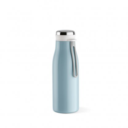 Bouteille Isotherme En Inox Recyclé 380ml ARKANSAS Bleu De Face