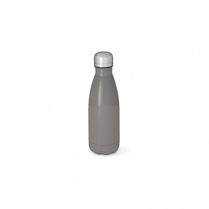 Bouteille Isotherme En Inox Recyclé 400ml MISSISSIPPI Grise De Face