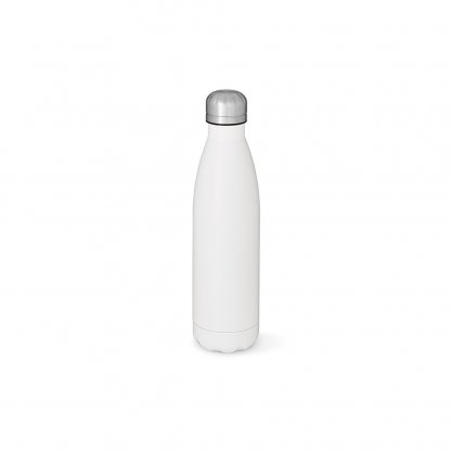 Bouteille Isotherme En Inox Recyclé 500ml MISSISSIPPI Blanche De Face