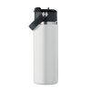 Bouteille Isotherme En Inox Recyclé 500ml SUMA GRIP Blanc Côté