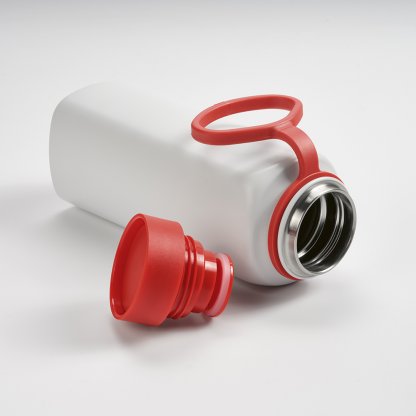 Bouteille Isotherme En Inox Recyclé 750ml URAL Rouge à Plat