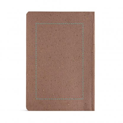 Carnet A5 Avec Couverture En Marc De Café Dos Carré Collé DOYLE Zone Marquage Arrière