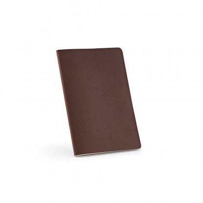 Carnet A5 En Carton Recyclé Cousue BRONTE Marron De Face