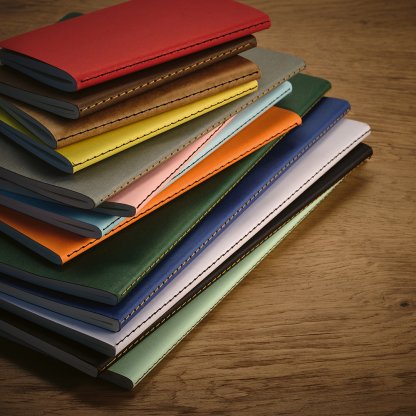 Carnet A5 En Carton Recyclé Cousue BRONTE Tous Les Coloris