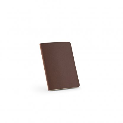 Carnet A6 En Carton Recyclé Cousue BRONTE Marron De Face