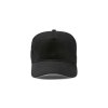 Casquette En Coton Recyclé 5 Pans 280g HENDRIX Noire De Face