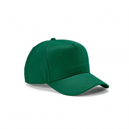 Casquette En Coton Recyclé 5 Pans 280g HENDRIX Vert De Coté