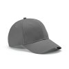 Casquette En Coton Recyclé 6 Pans 280g DARRELL Grise De Côté Casquette En Coton Recyclé 6 Pans 280g DARRELL Grise De Côté