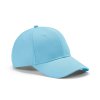 Casquette En Coton Recyclé 6 Pans 280g DARRELL Turquoise De Côté Casquette En Coton Recyclé 6 Pans 280g DARRELL Turquoise De Côté