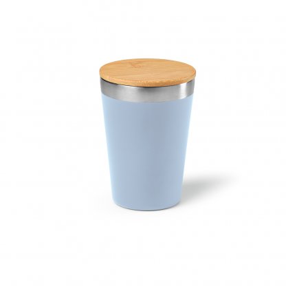 Mug En Inox Recyclé 300ml DON TRAVEL Bleu De Face