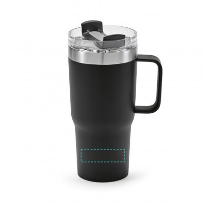 Mug En Inox Recyclé 490ml NEMAN Zone Marquage En Bas