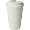 Mug Double Paroi En Bioplastique Avec Couvercle Anti Déversement 350ml Ivoire Mug Double Paroi En Bioplastique Avec Couvercle Anti Déversement 350ml Ivoire