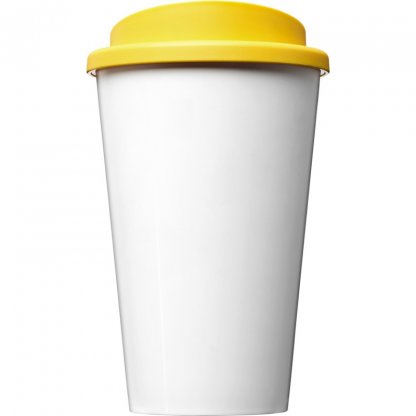 Mug Double Paroi En Plastique Recyclé 350ml Couvercle Jaune