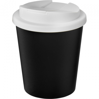 Mug Double Paroi En Plastique Recyclé Avec Couvercle Anti Déversement 250ml Couvercle Blanc