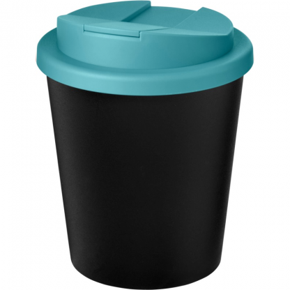 Mug Double Paroi En Plastique Recyclé Avec Couvercle Anti Déversement 250ml Couvercle Turquoise