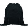 Gym Bag En Coton Et PET Recyclé 140g CABETRI Noir De Face Gym Bag En Coton Et PET Recyclé 140g CABETRI Noir De Face