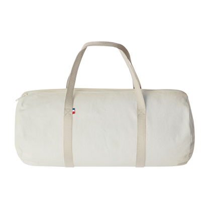 Sac Polochon En Coton Recyclé 250g 50x23cm LÉON Naturel De Dos