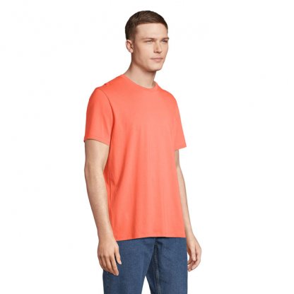 T Shirt Mixte En Coton Bio 175g LEGEND Orange De Côté