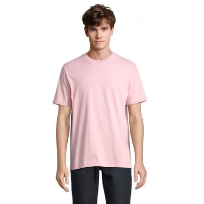 T Shirt Mixte En Coton Bio 175g LEGEND Rose Bonbon De Face