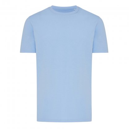 T Shirt Mixte En Coton Bio Et Recyclé 180g BRETT Bleu Ciel De Face