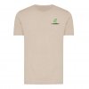 T Shirt Mixte En Coton Bio Et Recyclé 180g BRETT Marron Clair Avec Marquage