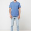 T Shirt Mixte En Coton Recyclé Non Teinté 180g MANUEL Bleu Porté T Shirt Mixte En Coton Recyclé Non Teinté 180g MANUEL Bleu Porté