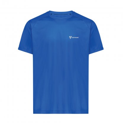 T Shirt Sport Mixte En Polyester Recyclé 150g TIKAL Bleu Royal Avec Marquage